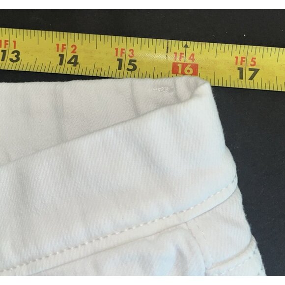 NEW JAG JEANS White Stretch Denim High Rise Pull On Skinny Ankle Sz 14 Waist 34" - Picture 12 of 15